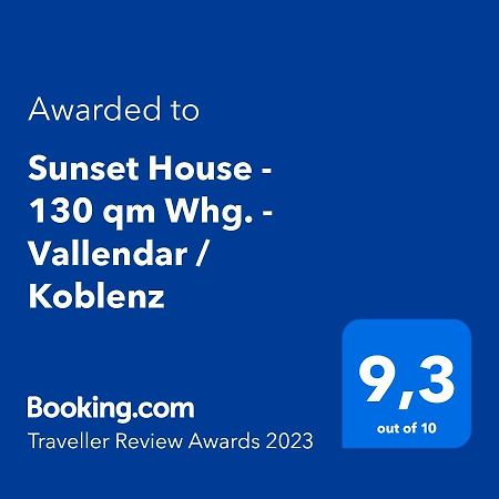 Sunset House - 130 Qm Whg. - Vallendar / Koblenz 外观 照片